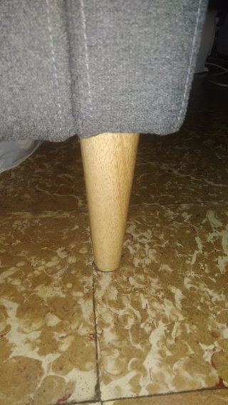 Cama tapizada gris