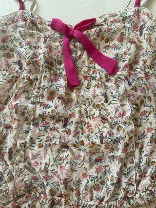 Mono pijama Oysho floral con lazo