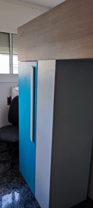 Mueble compacto litera escritorio y armario