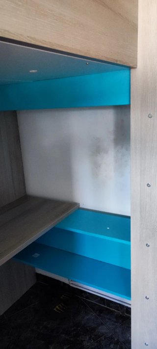 Mueble compacto litera escritorio y armario