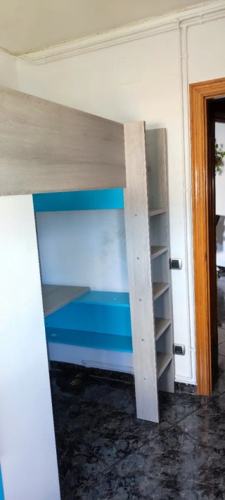 Mueble compacto litera escritorio y armario