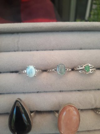 Anillos regulables piedras naturales