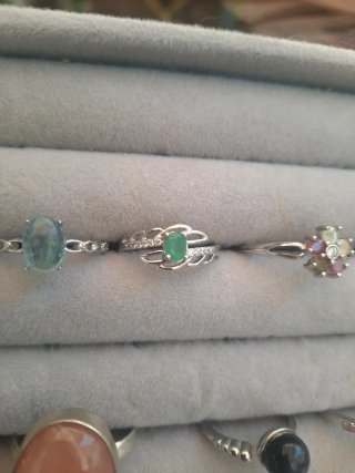 Anillos regulables piedras naturales