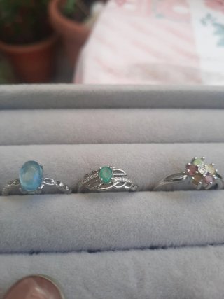 Anillos regulables piedras naturales