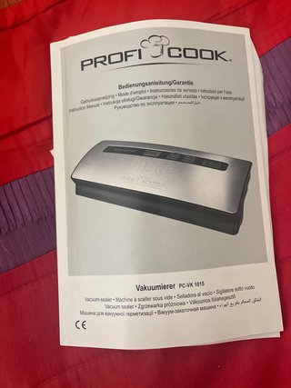 Envasadora al vacío ProfiCook PC-VK 1015