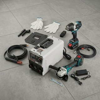 Soldadora Inverter + Amoladora + pistola impacto