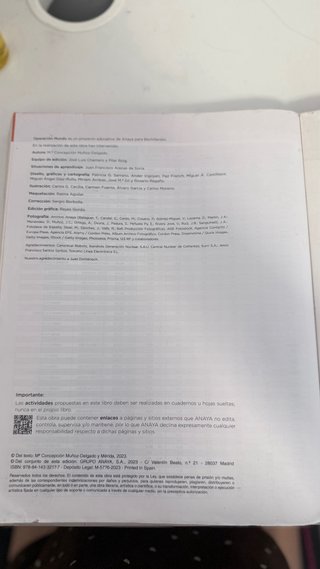 Libro Geografía 2o Bachillerato Anaya