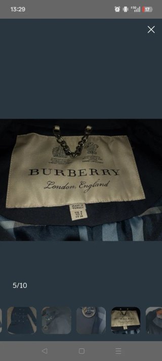 BURBERRY MUJER ABRIGO ORIGINAL
