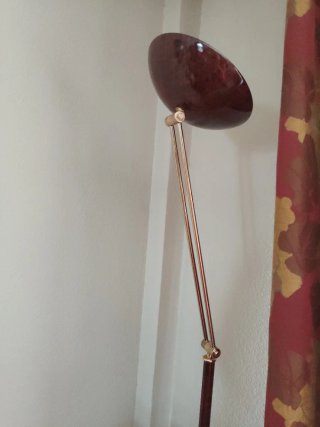 Lámpara de pie nogal plegable regulable