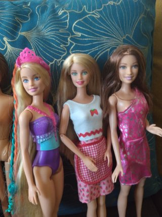 Lote de 5 Muñecas Barbie
