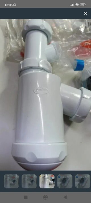 Sifón desagüe con salida lavavajillas lavadora