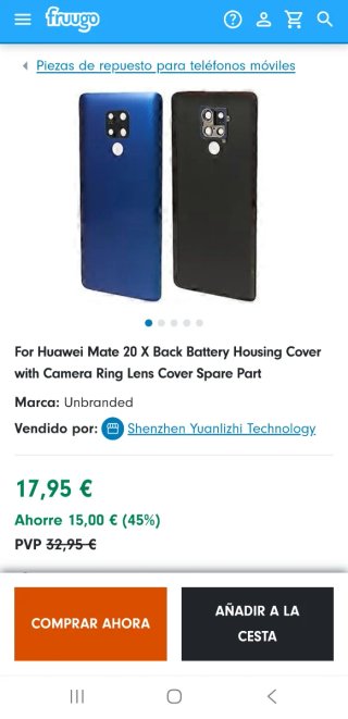 Huawei Mate 20 X azul