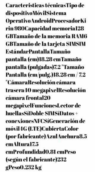 Huawei Mate 20 X azul