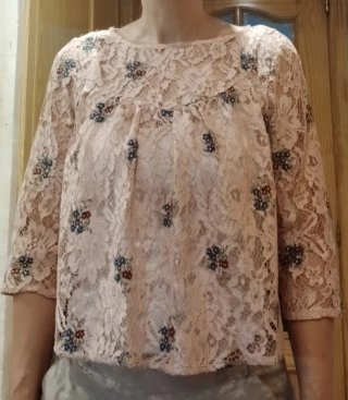 Blusa encaje Zara