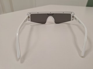 Gafas Balenciaga Mono Shield Plata/Blanco