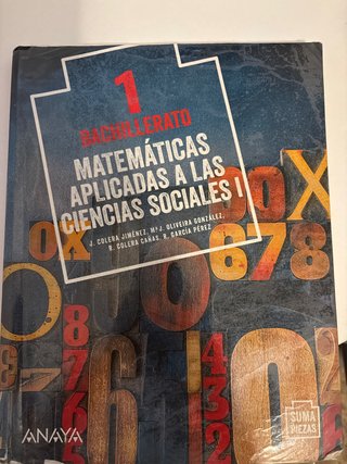 Matemáticas aplicadas a las ciencias sociales I...