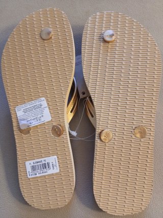 Chanclas Havaianas 2026 doradas talla 37/38