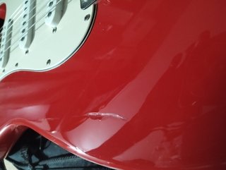 Guitarra Stratocaster Partscaster Roja