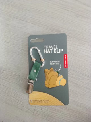 Portachiavi con clip per cappello