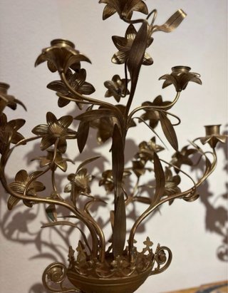 Pareja Candelabros Antiguos
