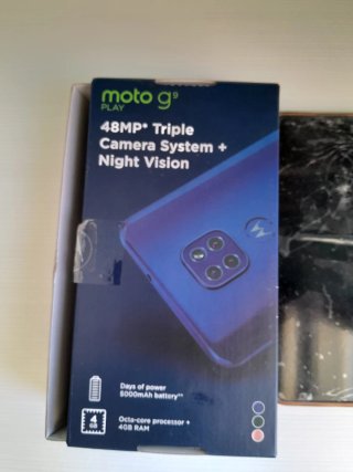 Motorola G9 Play Caja Negra Teléfono Roto