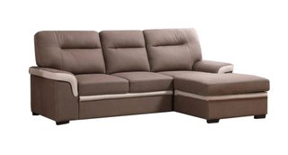 sofa cama chaise longue marrón FARRAR