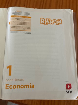 1 Bachillerato, Economía Revuela
