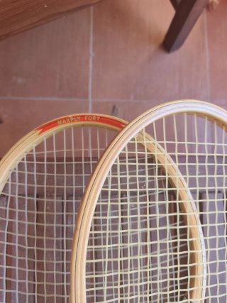 Raquetas Tenis Madera decoracion colección Vintage