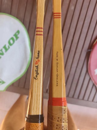 Raquetas Tenis Madera decoracion colección Vintage