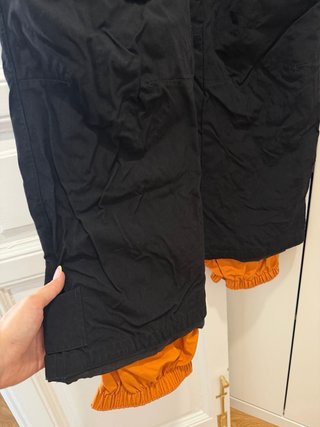 Pantalones de esquí negros con tirantes