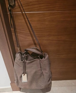 Bolso Coccinelle Beige/Marrón Piel