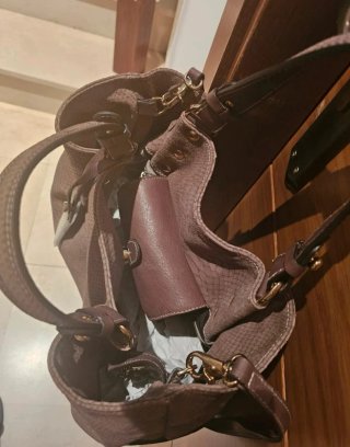Bolso Coccinelle Beige/Marrón Piel