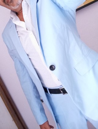 TRAJE AZUL CELESTE + CORBATA T.40/48