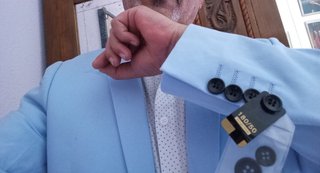 TRAJE AZUL CELESTE + CORBATA T.40/48