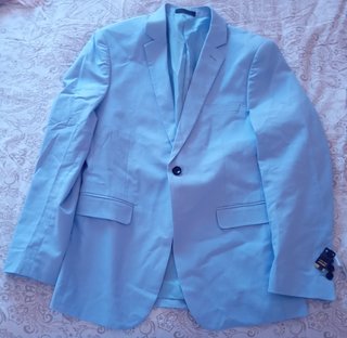 TRAJE AZUL CELESTE + CORBATA T.40/48