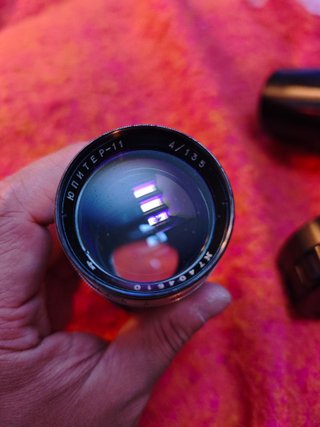 Jupiter-11 135mm F4 + estuche Montura Kiev/Contax