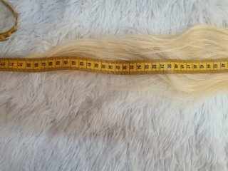 Peluca Pelo 100% Natural Rubio Extra Larga 70cm