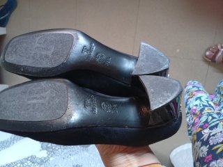 Zapatos de tacón Farrutx negros talla 38.5
