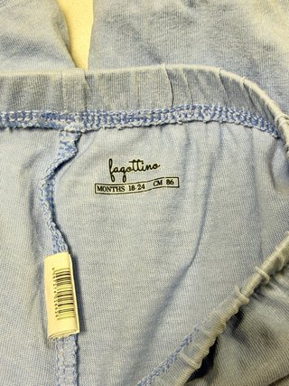 Pantalone Fagottino bimbi celeste 86 cm