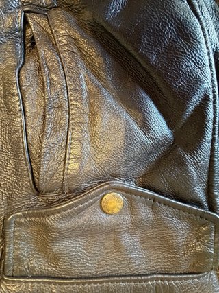 Giubbotto Pelle Aviatore Montone Vintage Uomo