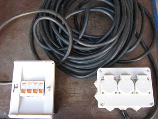Manguera Iluminación con Automáticos 25m