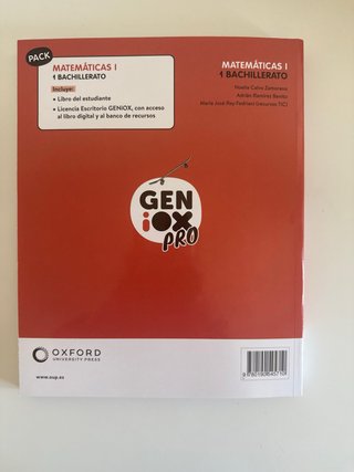 Libro de Matemáticas I  1 de bachillerato