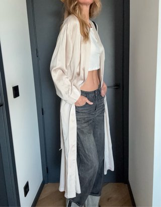 Kimono ligero beige talla única