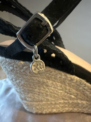 Sandalias cuña negras talla 41