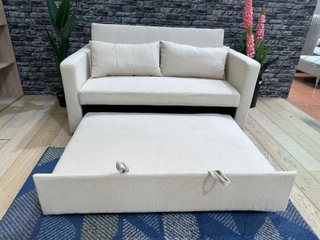 Nuevo Sofá Cama Beige 2 Plazas Cómodo