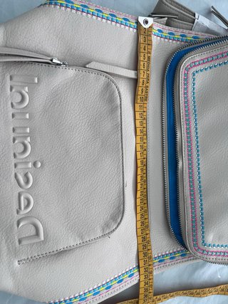 Mochila Desigual Beige y Azul