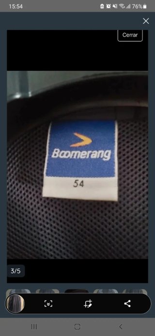 Chubasquero Boomerang Negro. Talla 54