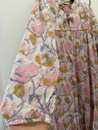 Vestido largo estampado floral
