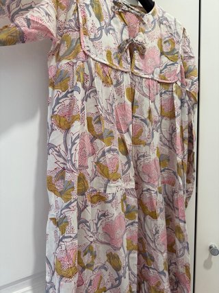Vestido largo estampado floral