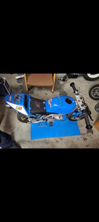 Minimoto Polini 910 Infantil Azul 4.2hp